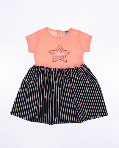WANEX 42091 Платье (цвет: Оранжевый (неон)\черный)