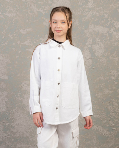 DMB KIDS 9645 Рубашка из габардина (цвет: Белый )