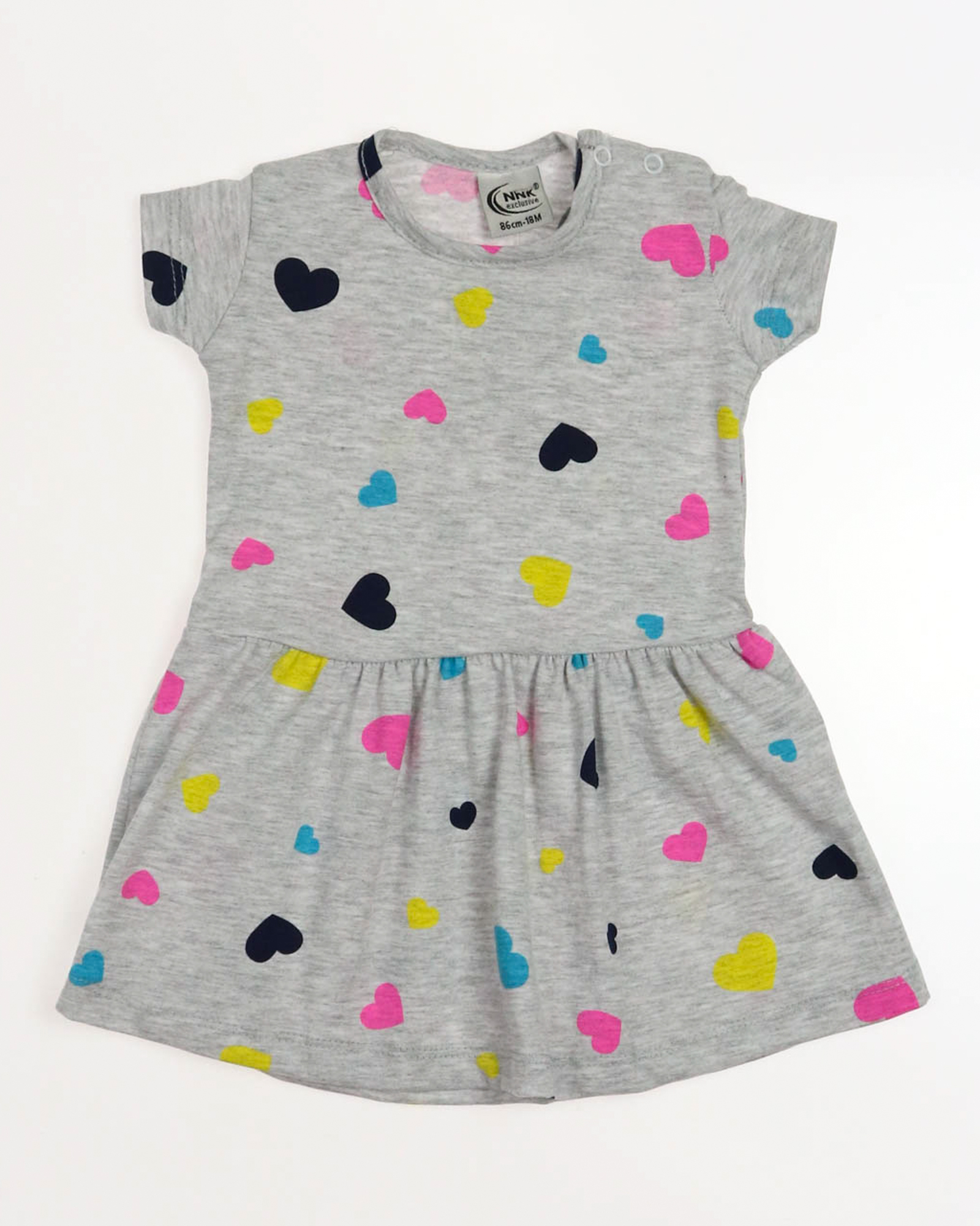 NNK 41038 Платье  (цвет: Серый\сердечки)