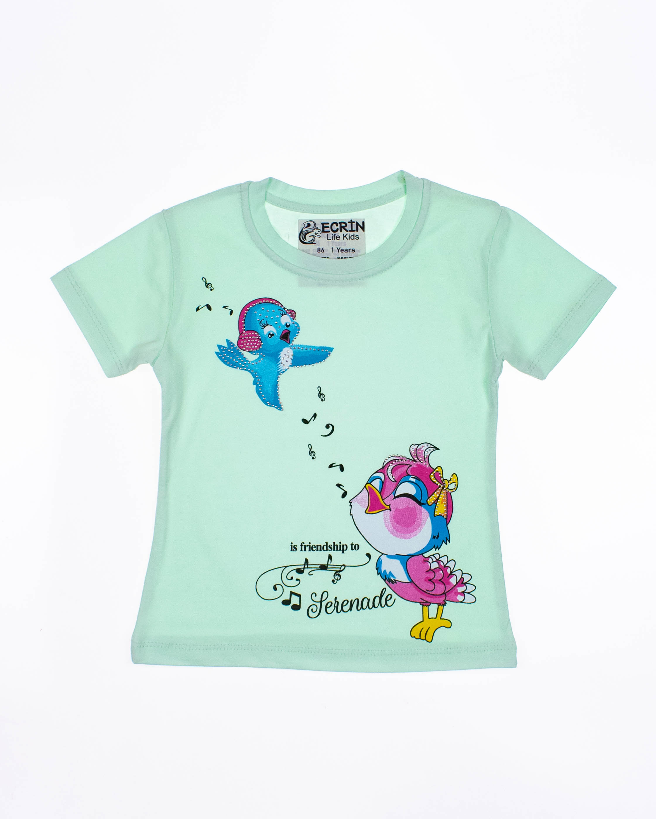 ECRIN 1037 Футболка (цвет: Ментоловый) ECRIN 1037 Футболка (цвет: Ментоловый)