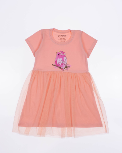 ECRIN 5053 Платье (цвет: Персиковый)