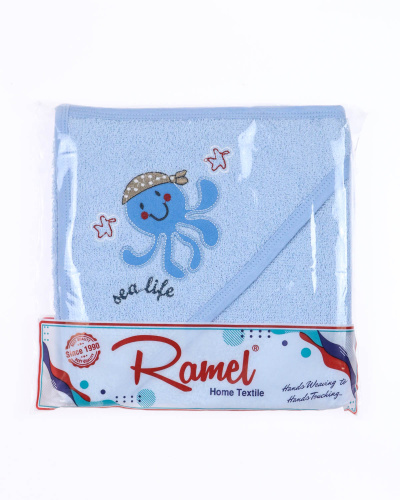 RAMEL 303 Простынка купальная с уголком  (цвет: Голубой)
