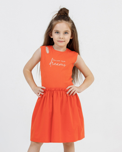 DMB KIDS 2977 Платье  (цвет: Оранжевый)