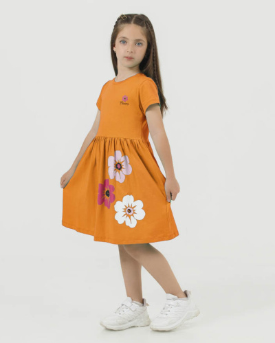 DMB KIDS 0153 Платье  (цвет: Оранжевый)