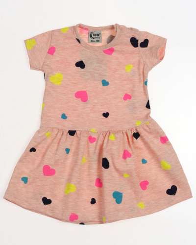 NNK 41038 Платье  (цвет: Персиковый\сердечки)