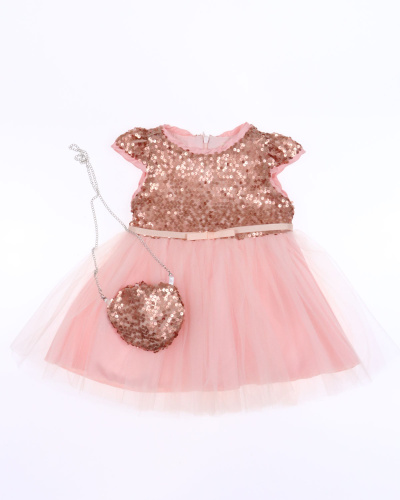 BABY ROSE 3977 Платье  (цвет: Персиковый)