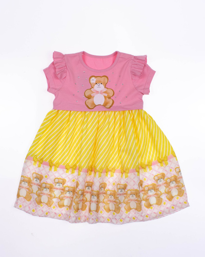 NEON 3020 Платье (цвет: Розовый\желтый)