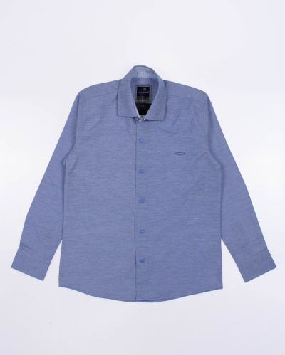 CEGISA 4099 Рубашка (кнопки) (цвет: Синий меланж)
