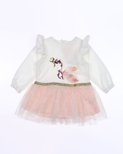 BABY ROSE 3920 Платье  (цвет: Кремовый\пудра)